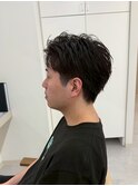 メンズショート/ニュアンスパーマ