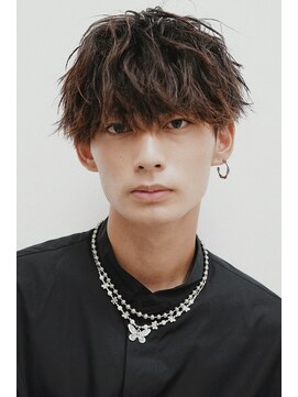 ゼンコー アオヤマ(ZENKO Aoyama) メンズカット波巻きパーマツイスパシャドウフェザー