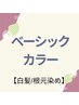 【白髪／根元3ｃｍ以内】ベーシックカラー