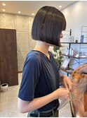 切りっぱなしボブ