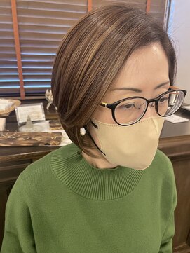 hairLux・浜松天王・三ヶ日・白髪が2週間気にならないハイライト