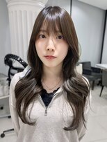 エアー 青山(AIR)&nbsp;透明感カラーアッシュグレージュレイヤーカット髪質改善