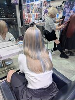 トーキョー オタクヘアー(TOKYO OTAKU HAIR) にじさんじ 緋八マナ/推しカラー/ベージュ/水色/ハイトーン