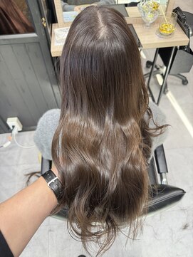 ディーエックス ウエスト(Dxxxx WEST) ブラウンカラー/ブリーチなしカラー/くすみブラウンカラー