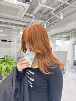 ギア(GEAR.)&nbsp;ブリーチ1回で出来るカラー！オレンジカラー/髪質改善ブリーチ