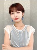 ハンサムショート/丸みショートボブ/20代30代40代50代/顔周り