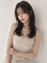 ユーフォリア 青山(Euphoria) 担当きょうこ/艶カラーベージュ小顔カット透明感レイヤーロング