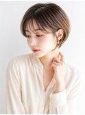20代30代40代50代髪質改善ミルクブラウンナチュラルショート
