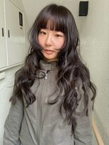 ローレンジウ(LOREN JU)&nbsp;着物ヘア/ダークアッシュ/ミディアムレイヤーカット/名古屋名駅