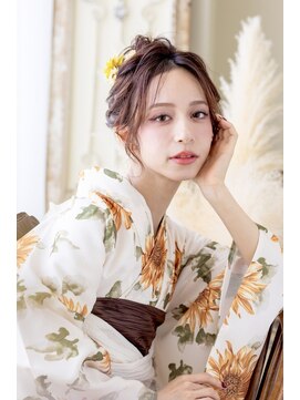 シャルメ 池袋(CHARMER) 浴衣に定番お団子ヘア