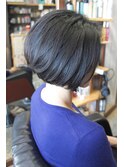 骨格補正☆コンサバ前下がりショートボブ
