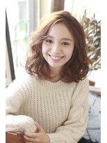 ヘアアンドメイク エジェリ(hair&make egerie) かきあげミディヘアー ダブルカラー 恵比寿