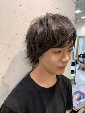 エル(EL by green) 【MITSU】ショートレイヤー×ツーブロック×アッシュブラック