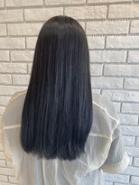 フルミー(fulme.)&nbsp;ブリーチなし！！ブルーブラックの艶髪ロングヘア♪