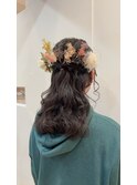 波ウェーブでふんわり感たっぷり！王道ハーフアップ