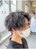 センターパートツイストスパイラル