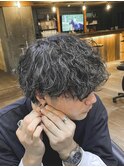 【京都波巻きパーマ】マッシュウルフ