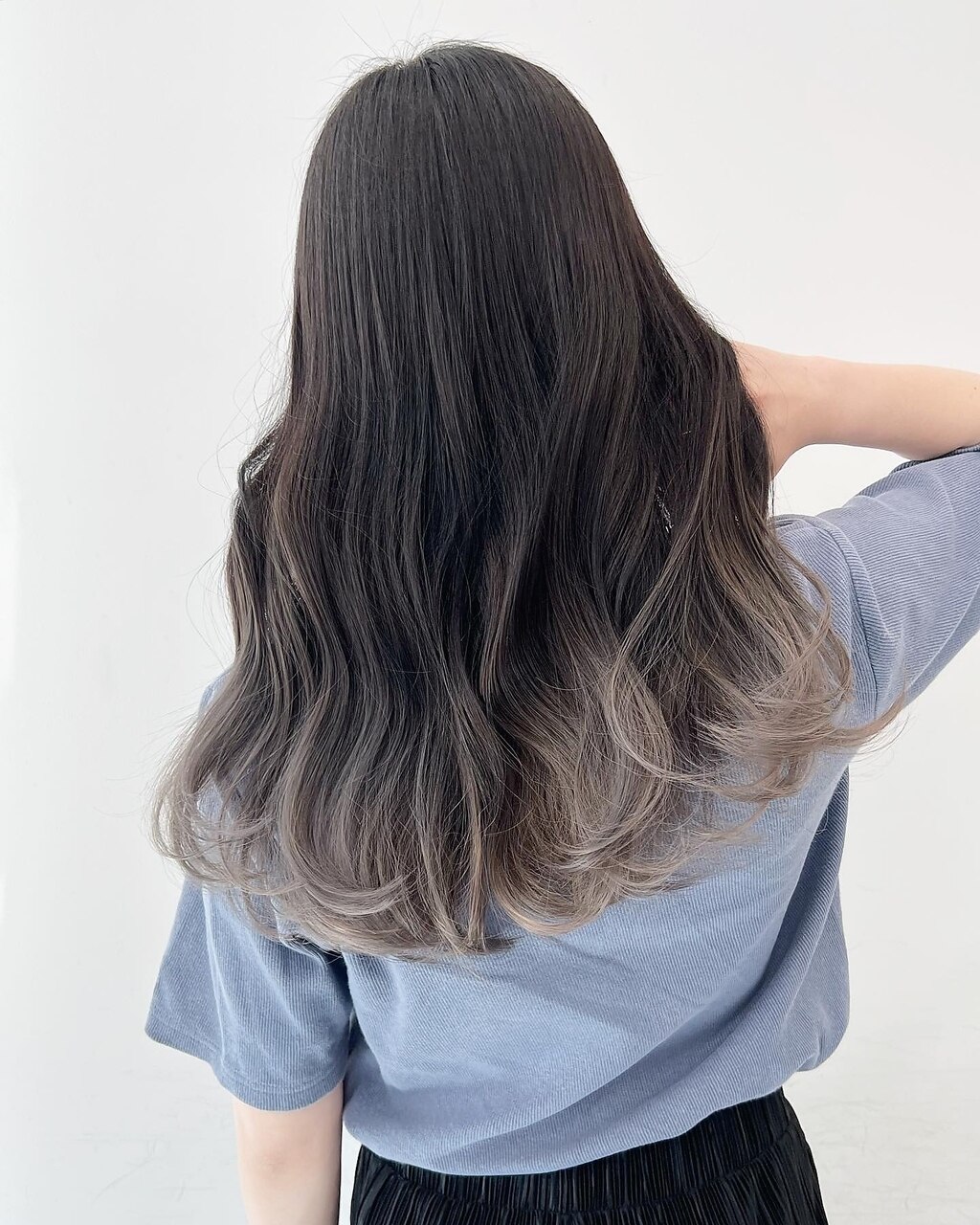 グラデーションシルバーミンク　ショートジレ グラデーションシルバーミンクショートジレ