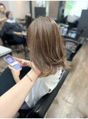 レイヤーカットくびれヘアカット白髪ぼかし脱白髪染めハイライト