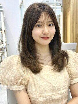 アフロートリノ(AFLOAT Leino) 2wayバング 韓国前髪 シースルー ミディアム くびれ