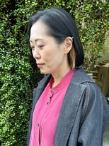 カゼ ダイカンヤマ Kaze DAIKANYAMA&nbsp;抜きっぱなしイヤリングカラー/重めボブ/大人ボブ