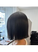 外ハネ　ぷつっと　縮毛矯正　ボブ縮毛矯正　韓国ボブ　ボブ
