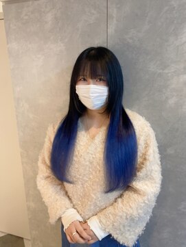 ガルボヘアー 名古屋栄店(garbo hair) #名古屋#栄#プルエクステ#グラデーション#ブルー