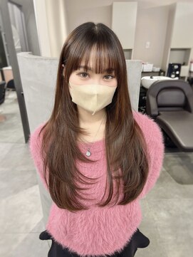 ジエクト カナウ(The Ect canow) レイヤーカット前髪ロングレイヤー髪質改善顔周り縮毛矯正
