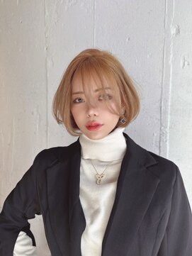 エイト 福岡天神店(EIGHT fukuoka) ベージュカラー×ボブスタイル