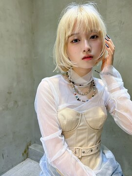 アルテ(ARTE) 【ARTE表参道/青山】切りっぱなしボブ×透明感カラー