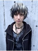 ショートウルフレイヤーケアブリーチデザインカラー