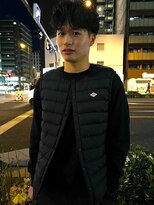 セントラル 三宮店(central)&nbsp;黒髪マッシュニュアンスパーマ波巻きパーマツーブロック