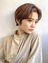 ヒルネ(hirune)&nbsp;センター分けハンサムショート