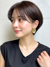 アビリタ(abilita) ショート 丸みボブ 美人ショート ベージュ 赤み消しカラー 30代