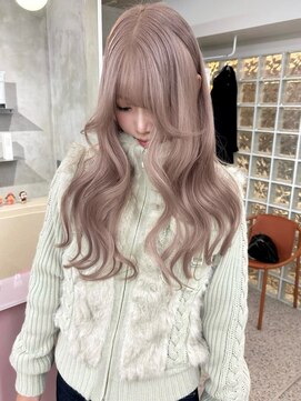 黒髪/クラゲヘアー/オリーブグレー/小顔/ココアベージュ/栄