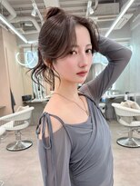 グロー 大宮(GLROW) レイヤーカット 顔まわりカット グレージュ