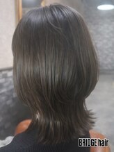ブリッジ ヘアー(BRIDGE hair)&nbsp;外ハネくびれミディボブ