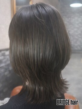 ブリッジ ヘアー(BRIDGE hair) 外ハネくびれミディボブ