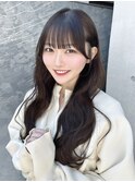 レイヤーカット/顔まわり/前髪薄め/シースルーぱっつん