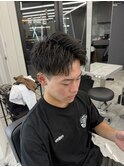 無造作アップバング