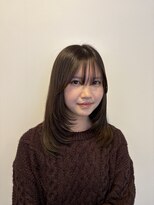 ラーム 松江学園店(rame)&nbsp;ナチュラル顔周りレイヤー×透明感ブラウン