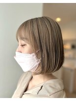 レガーメ(hair make Legame.) ミルクティーベージュ/結べる長さのボブ
