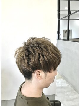 ヘアーコレクトニコ(hair collect nico) フォギーベージュ×ツーブロ刈り上げマッシュ