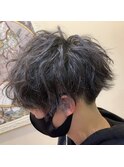 お客様スタイル/フェザーマッシュ/韓国マッシュ/刈り上げ