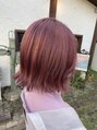 シンパティカ(Simpatica) 全頭ブリーチでピンクベージュに♪とても可愛いです♪