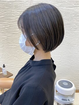 モリオ フロム ロンドン サッポロファクトリー店(morio FROM LONDON) 【morio】札幌ボブ ぱつっと黒髪まとまるボブ