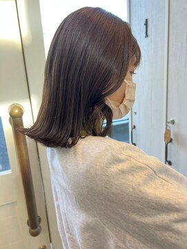 ルプラ チッタ(le-pla Citta) 外ハネボブ/透明感グレージュ