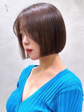 ロンドヴァリー 渋谷店(Lond vallee) オリーブグレー/ボブ/前髪/レイヤー/小顔/髪質改善/縮毛矯正渋谷