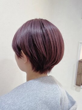 ヘアースペースブルーム リアン 岡町店(HAIR SPACE BLOOM Lien) 【岡町/ケアブリーチ】バイオレットアッシュ/ショート