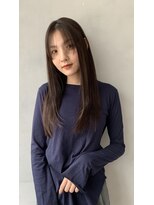 ガーランドギンザ(Garland Ginza)&nbsp;レイヤーロング韓国ヘアグレーベージュアッシュブラウン